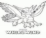 Coloring Pages Skylanders Air Polar Giants Whirlwind Printable Info sketch template