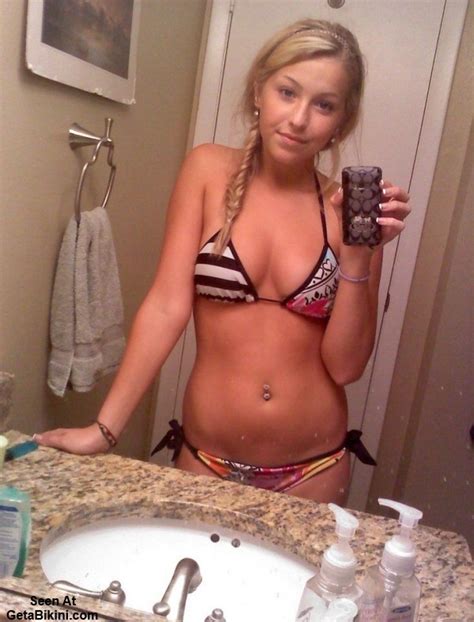 top 10 bikini girls self pics mirror selfies