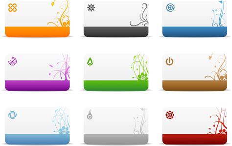 vector business card templates images  blank