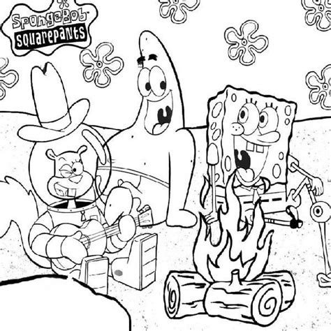 spongebob  friends coloring pages spongebob coloring cartoon