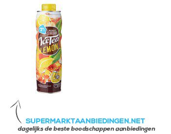 ah ice tea limonadesiroop lemon supermarkt aanbiedingen