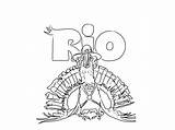 Rio Coloring Turkey Pages sketch template