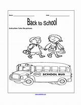 School Back Worksheets Color Englishlinx Work Kindergarten Worksheet Grade Activities Going 2nd Preschool Students sketch template