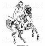 Native Coloring American Horse Pages Boy Horses Spear Riding Color Drawing Horseclipart Colouring Print sketch template