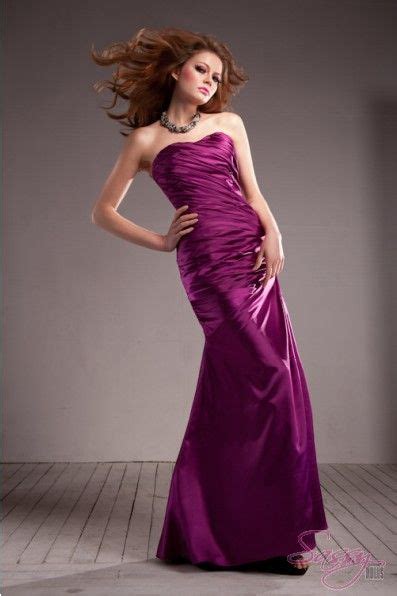 dark purple strapless satin gown beautiful gowns strapless dress