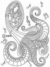 Mandala Mandalas Instrument Musicales Adults Kleurplaten Muzyka Muziek Ausmalbild Colorish Relax Kolorowanka Música Zomer Volwassenen Noten Ausmalbilder Gst Itunes Zentangle sketch template