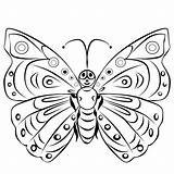 Kupu Mewarnai Butterfly Colorear Mariposas Bunga Alamendah Diwarnai Cantik Yang Butterflies sketch template