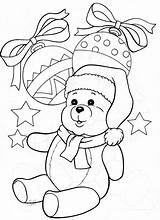 Coloring Christmas Cat Pages Colouring sketch template