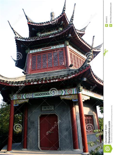 chinese pagoda stock photo image  entrance building