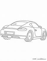 Porsche Cayman Coloring Pages Color Car Hellokids Sports Print sketch template