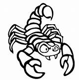 Scorpion Coloring Pages Color Animals Printable Insect Animal Kids Print Preschool Gif Sheet Back sketch template