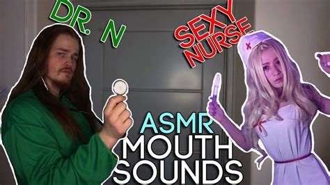 asmr mouth sounds with doctor n and sexy nurse miaow