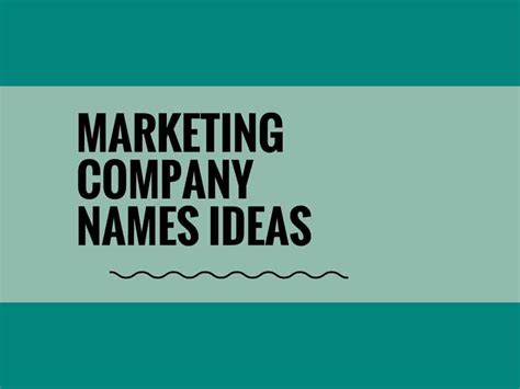 marketing company  ideas suggestions  domain ideas video