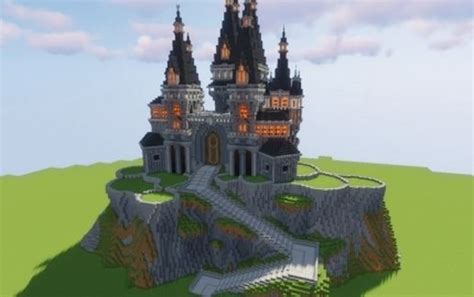 gotic castle minecraft schematic