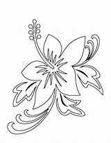 Coloring Pages Tropical Flower Color sketch template