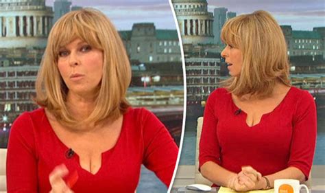 kate garraway puts on a very busty display on good morning britain tv
