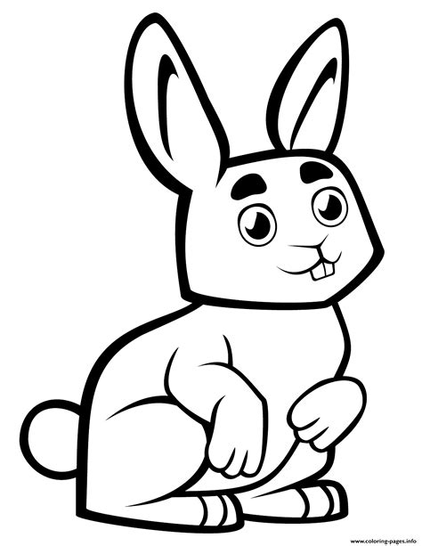 cute baby rabbit coloring page printable