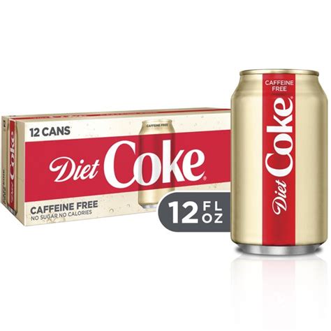 diet coke caffeine free soda soft drink 12 fl oz 12 pack