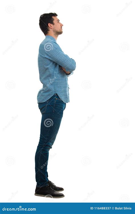 man side view stock image image  leisure person