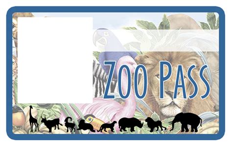 home zoo pass  printable