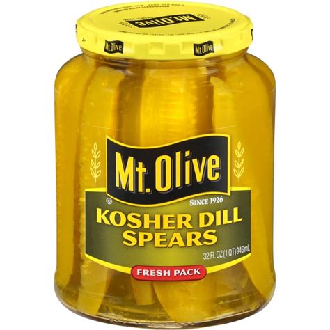 Mt Olive Kosher Dill Spears Pickles 946 Ml Instacart