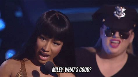 Nicki Minaj Miley Whats Good  Find And Share On Giphy