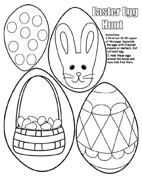 easter egg hunt coloring page crayolacom