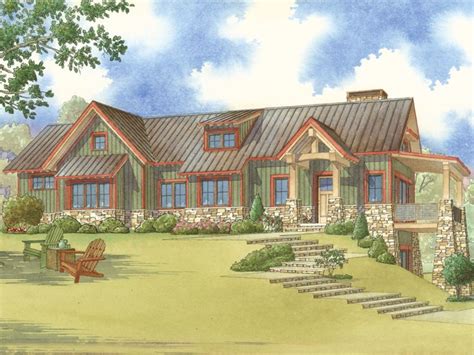 mountain house plan   craftsman style house plans ranch house floor plans cabin