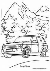 Rover Coloring Pages Range Land Evoque Automobile Print Getcolorings Book Getdrawings sketch template
