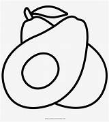 Avocado Aguacate Alpukat Mewarnai Palta Gambar Buah Guacamole Putih Menggambar Pngwing Pngkit Wajah Buku Cinta sketch template