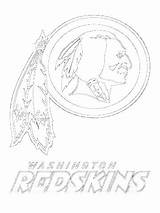 Redskins Coloring Pages Getcolorings Getdrawings Color sketch template