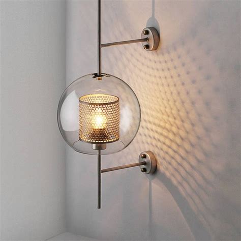 Luxury Nordic Led Wall Lights Lighting Clear Glass Shade