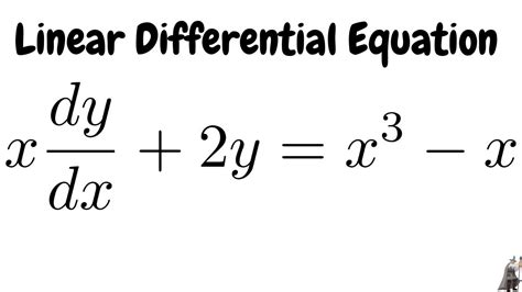 solving   order linear differential equation youtube
