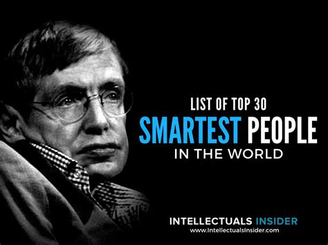 top  smartest people   world updated