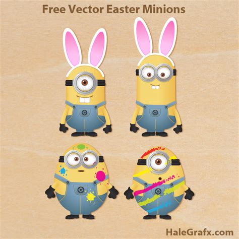 vector despicable  easter minions