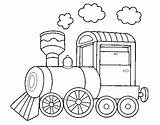 Steam Locomotive Coloring Coloringcrew sketch template