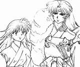 Inuyasha Disegni Colorare sketch template