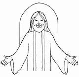 Jesus Clipart Christ Lds Primary Kids Children Line Color Clip Simple Cartoon Cliparts Coloring Pages Clipground Pencil Gif Visit Tomb sketch template