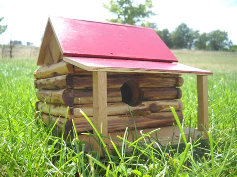 log cabin bird house  steps  pictures instructables
