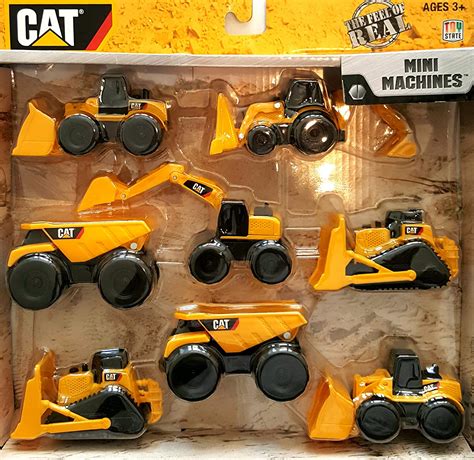 caterpillar construction mini machine  pack toys