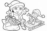Dora Coloring Christmas Pages Nickelodeon Nick Jr Clipart Explorer Printable Sheets Books Colorings Colouring Kids Getdrawings Getcolorings Princess Disney Library sketch template
