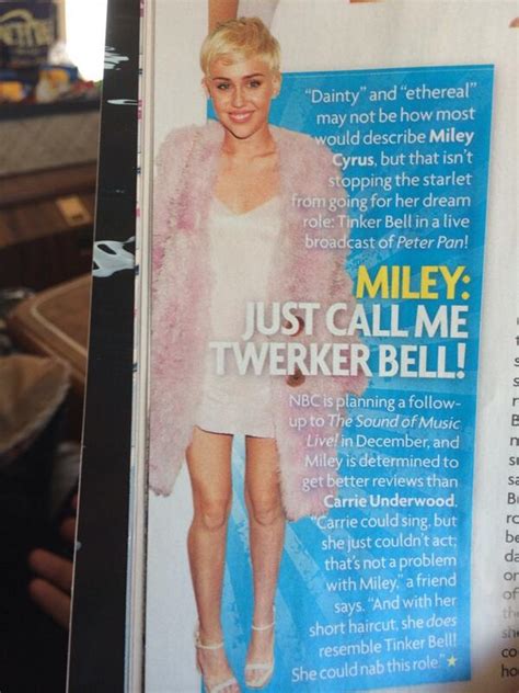 Miley Cyrus Would Rather Choke On Her Tongue Than Play Tinkerbell