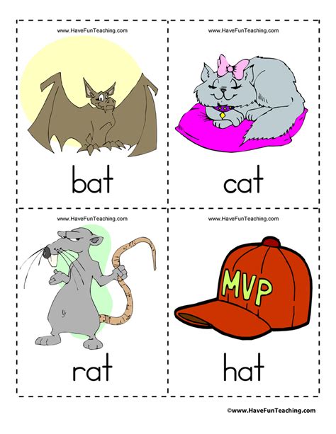 preschool vocabulary flash cards  fun teaching
