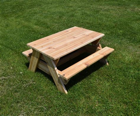 cedar kids picnic table  steps  pictures instructables