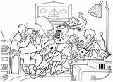 Couch Simpson Drawing Draw Ifamily Simpsons Comic Getdrawings Peck Ipod Brian sketch template