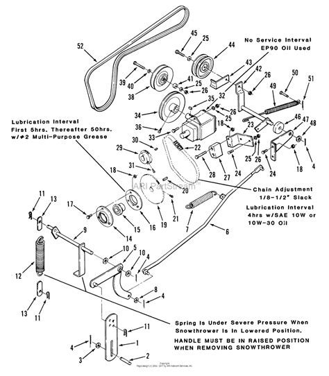wheel horse snowblower parts diagram diagram
