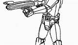 Clone Trooper Cody sketch template