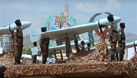 yemeni houthis display iranian drones  loitering missiles defense