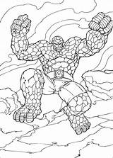 Coloring Pages Fantastic Four Thing Fantastiques Dessin Color Printable Coloriage Imprimer Kids Colouring Wheeler Seasons Drawing Getcolorings Colorier Friday 13th sketch template