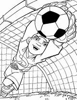 Coloring Pages Goal Football Voetbal Kleurplaat Soccer Printable sketch template